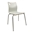 SILLA AMELIE, apilable, acero inoxidable, asiento laminado HPL, blanco roto - Imagen 1