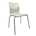 SILLA AMELIE, apilable, acero inoxidable, asiento laminado HPL, blanco roto - Imagen 1