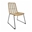 SILLA BOGOR, apilable, metal, ratán beige - Imagen 1