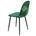 SILLA HORUS TAPIZADO VELVET VERDE CON TRASERA FLORAL - Imagen 1