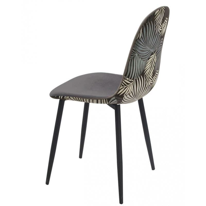 SILLA HORUS VELVET GRIS - Imagen 1