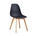 SILLA MARAIS, madera, polipropileno negro - Imagen 1