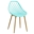 SILLA STRAUSS, metal, polipropileno verde pastel - Imagen 1