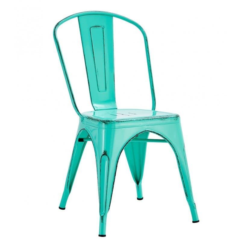 SILLA TOL EK VINTAGE, acero, verde agua - Imagen 1