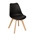 SILLA TORRE 4P, MADERA, NEGRO - Imagen 1